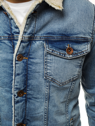 Férfi farmer dzseki világos-kék OZONEE BN/5940