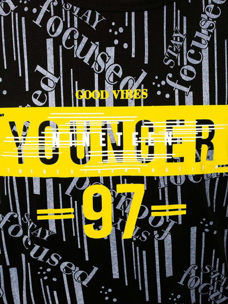 Férfi póló Fekete OZONEE JS/KS1993Z