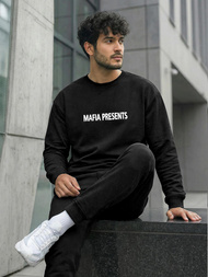 Férfi Melegítő Felső Fekete OZONEE JS/65B3919/3Z