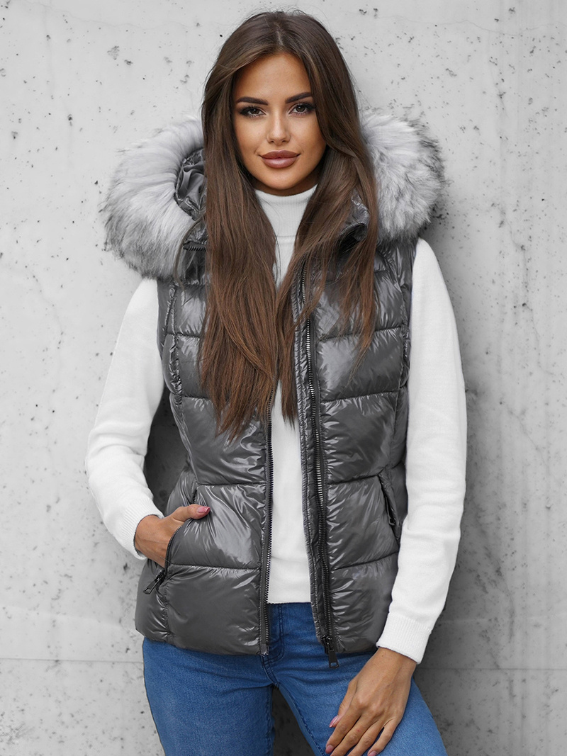 Női Mellény Szürke OZONEE O/DK027/24Z