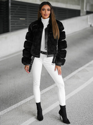 Női téli kabát fekete OZONEE JS/11Z8080Z