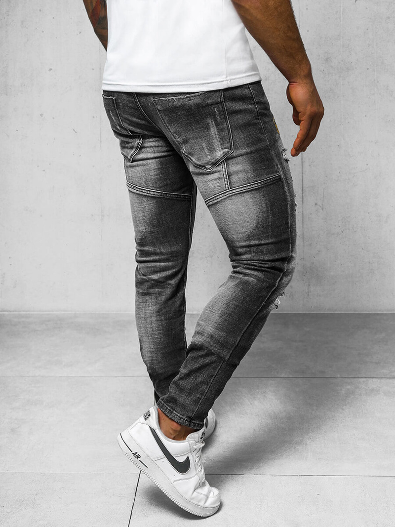 Férfi farmer nadrág fekete OZONEE NB/MP0047NZ