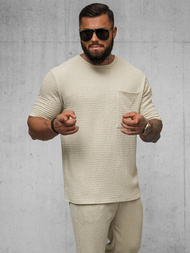 Férfi Póló Bézs OZONEE O/Y960T