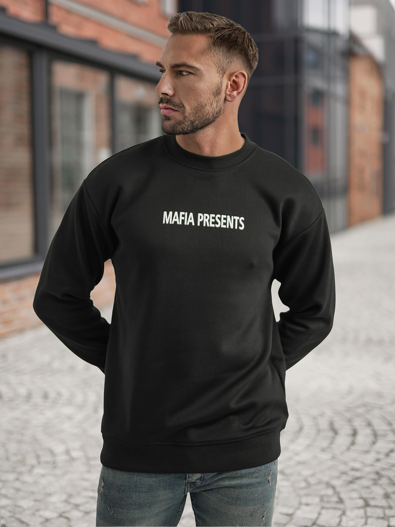 Férfi Melegítő Felső Fekete OZONEE JS/65B3919/3