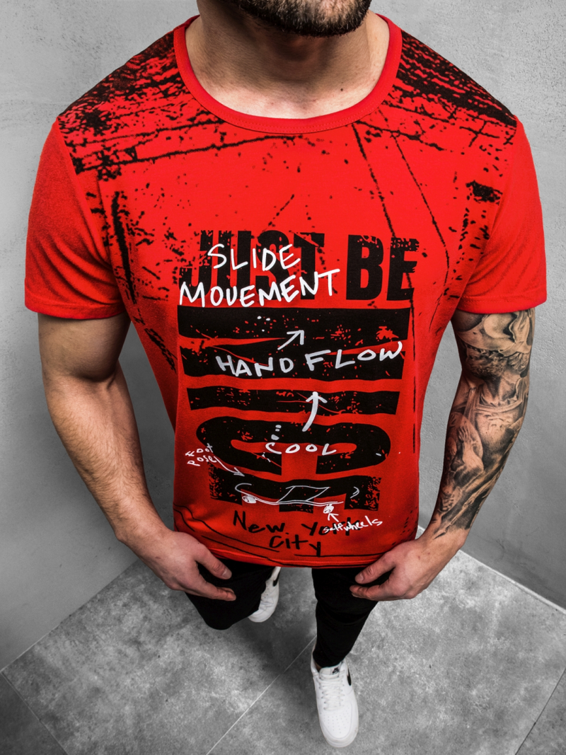 Férfi póló Piros OZONEE JS/KS1983Z