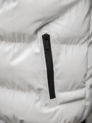 Férfi Steppelt Kabát Fehér OZONEE O/M798