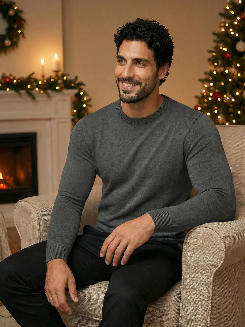 Férfi Pulóver Grafit OZONEE NB/MMB602/3Z