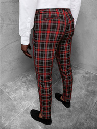 Férfi chino nadrág Fekete-piros OZONEE DJ/5582