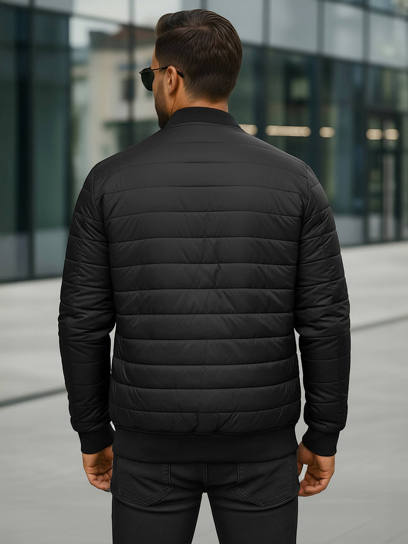 Férfi bomber dzseki fekete OZONEE JS/MY02Z