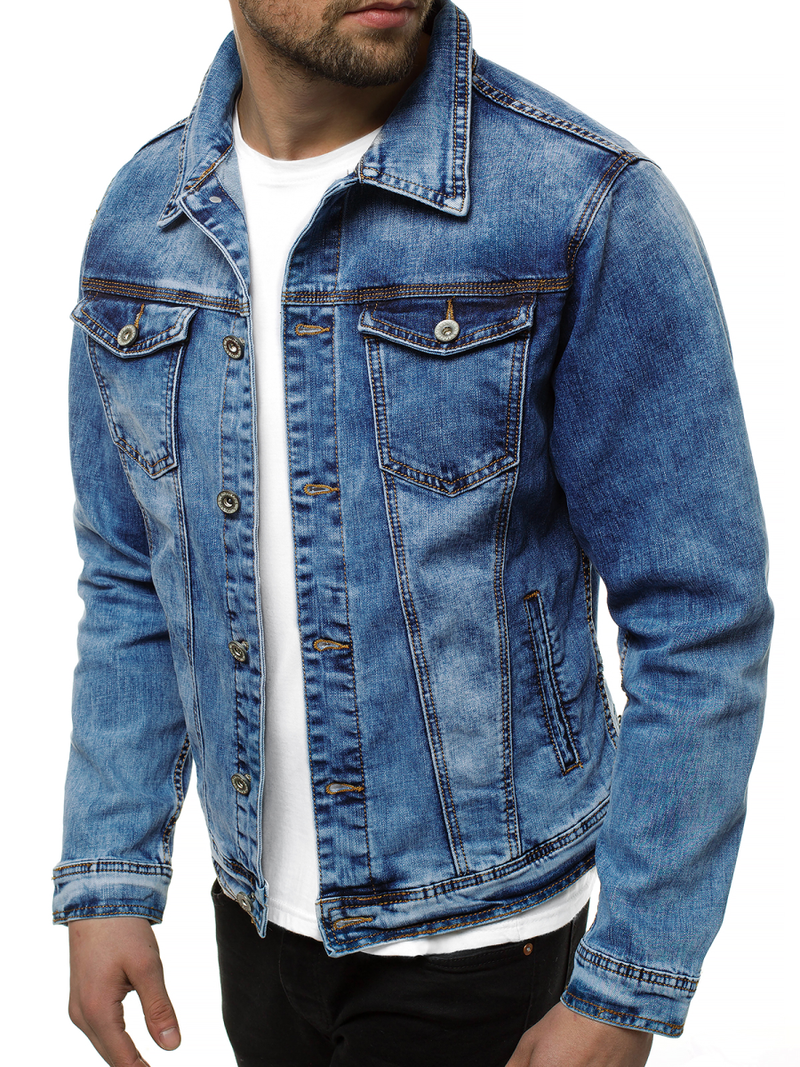 Férfi farmer dzseki kék OZONEE V/19322