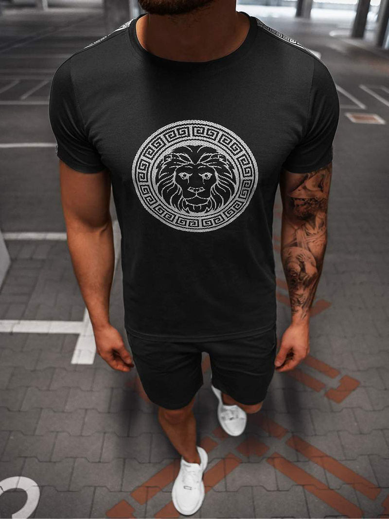 Férfi Szabadidő Együttes Fekete-Ezüst OZONEE O/HM788