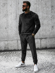 Férfi Melegítő Együttes Fekete OZONEE O/D7516