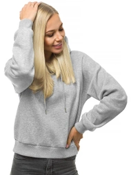 Női kapucnis pulóver Szürke OZONEE O/12102