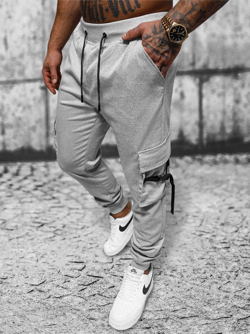 Férfi Melegítő Nadrág Szürke OZONEE JS/8K1118/2