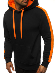 Férfi blúz fekete és narancssárga OZONEE JS/2012