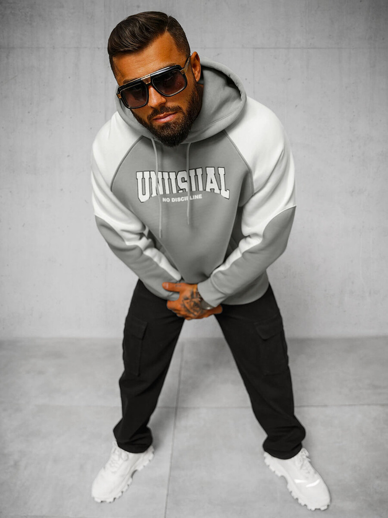 Kapucnis felső szürke OZONEE O/SWE23027Z