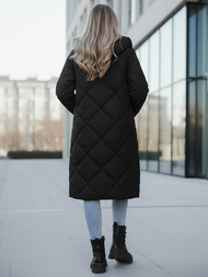 Női téli kabát fekete OZONEE JS/5M3168/392Z