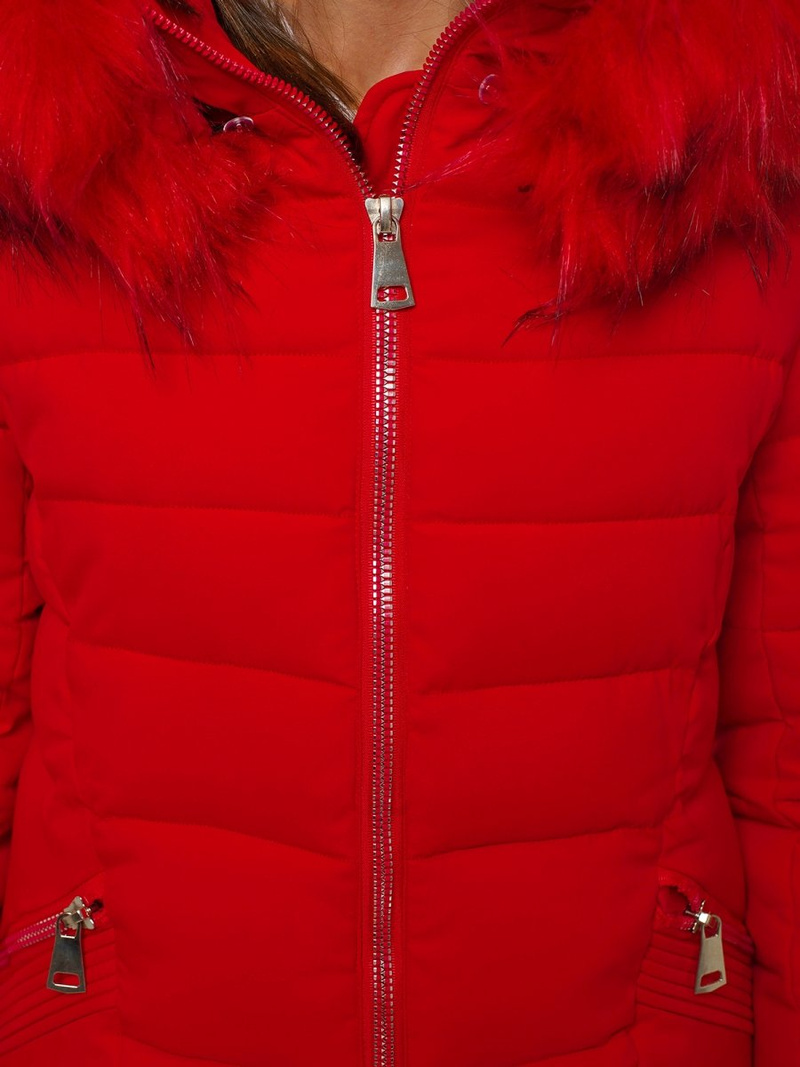 Női dzseki piros OZONEE O/SW029/4