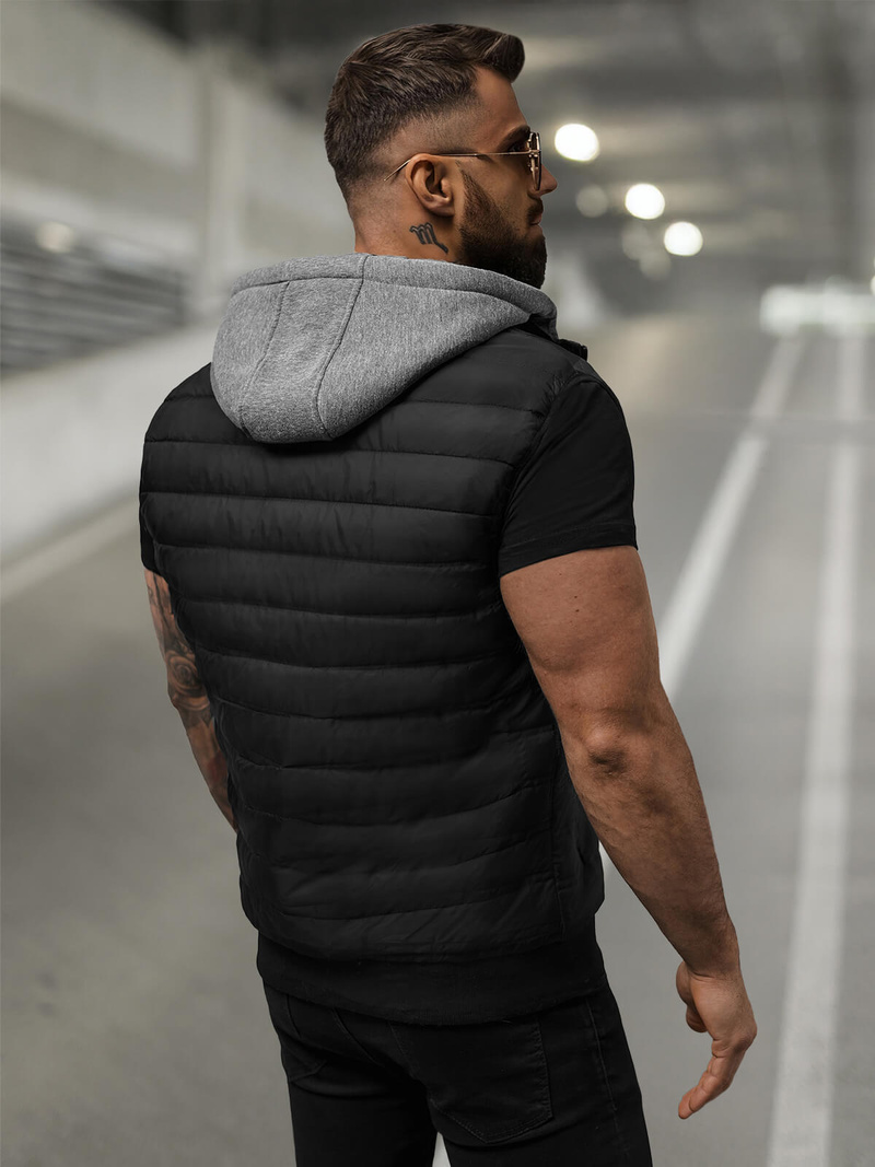 Férfi Mellény Fekete OZONEE JS/8M983/392