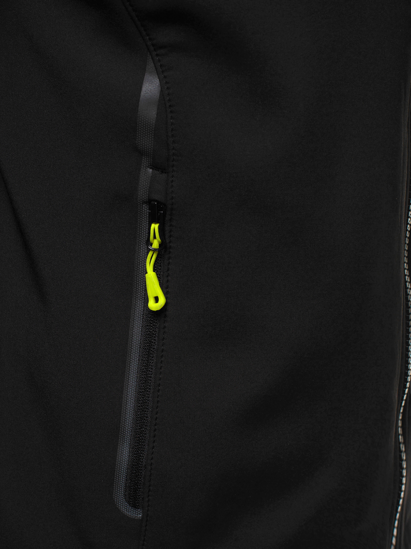 Férfi softshell kabát fekete-sárga OZONEE GE/12269