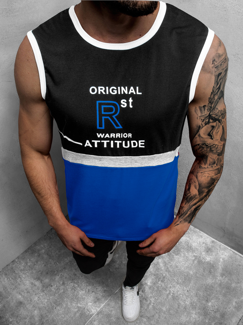 Férfi trikó Kék OZONEE JS/SS11082Z