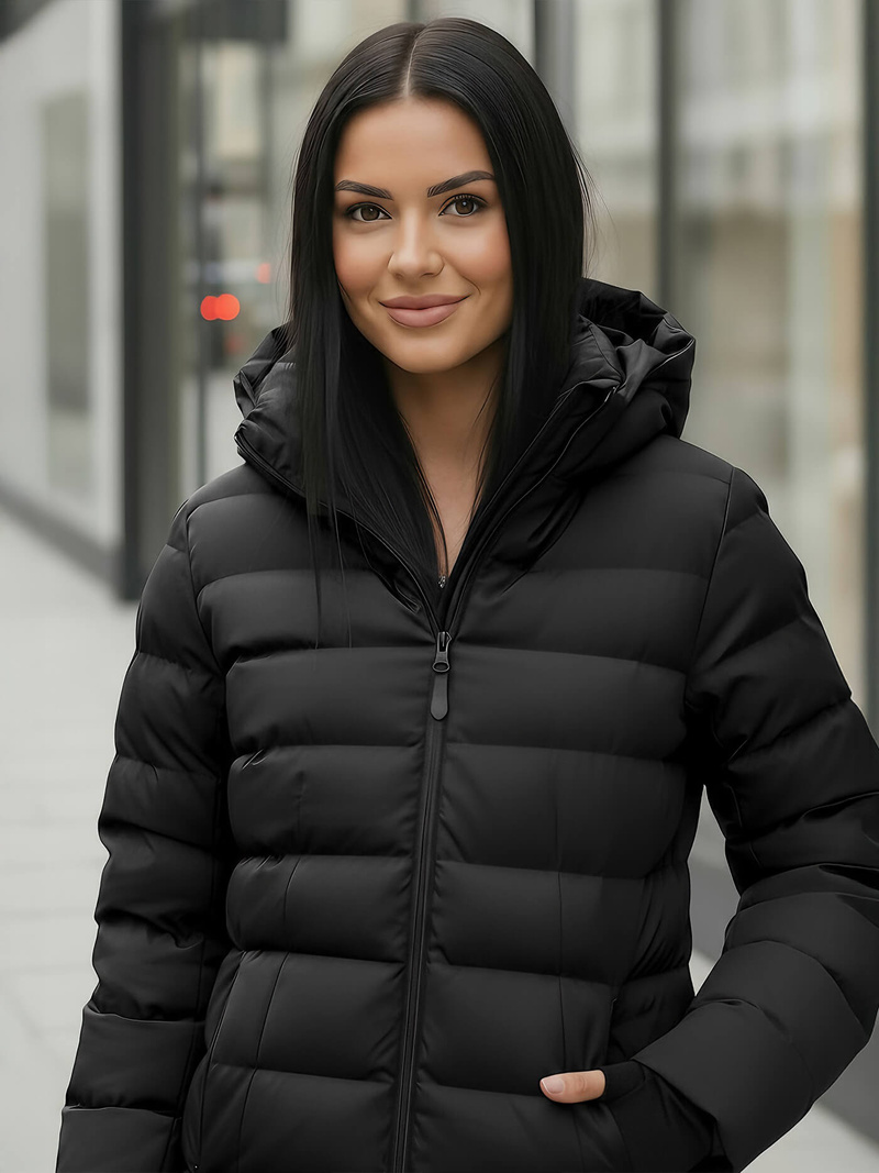 Női téli kabát Fekete OZONEE JS/M769/392