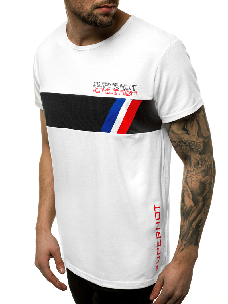 Férfi póló Fehér OZONEE JS/KS1957