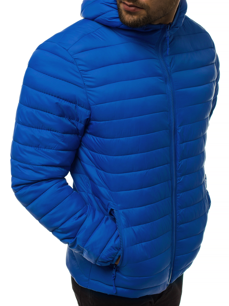 Férfi átmeneti kabát kék OZONEE JS/LY35