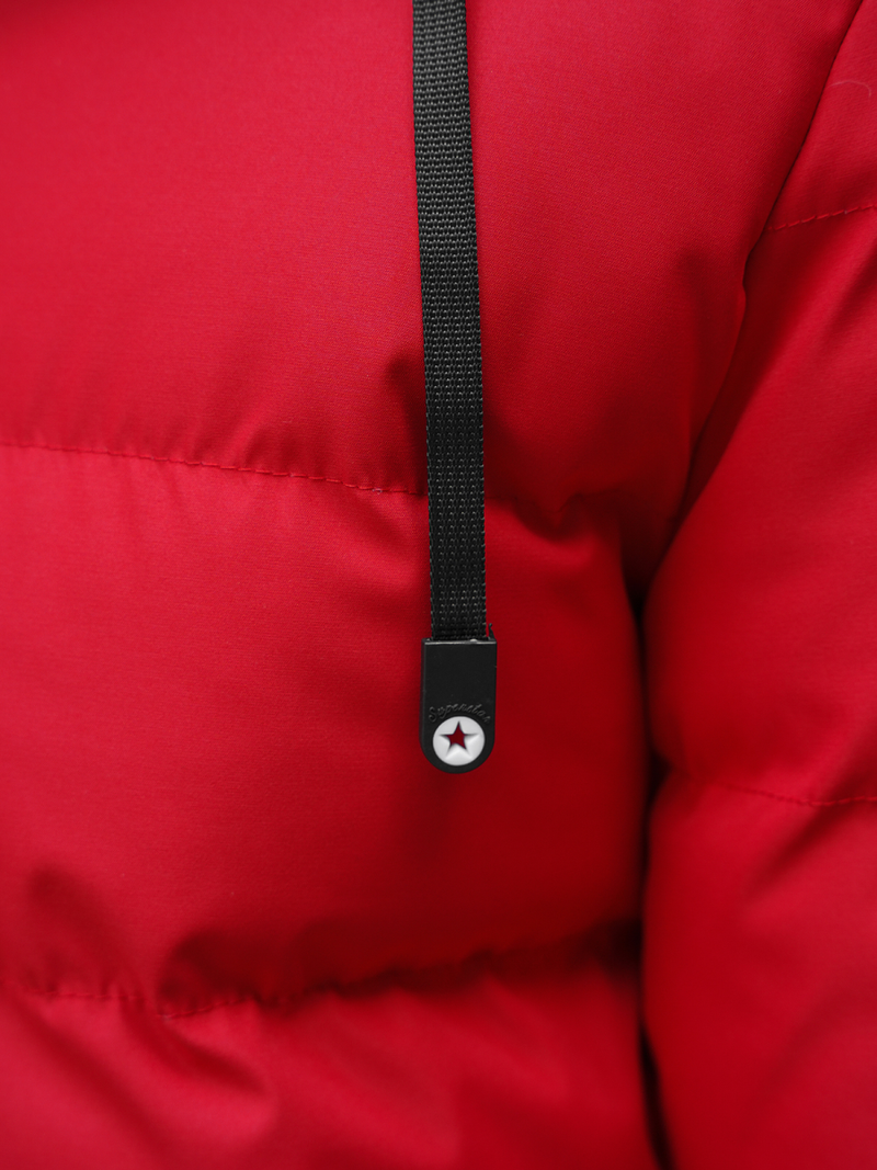 Férfi átmeneti megfordítható kabát piros OZONEE JS/M761/270