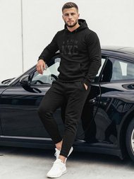 Férfi kapucnis felső fekete OZONEE JS/8B1971/3