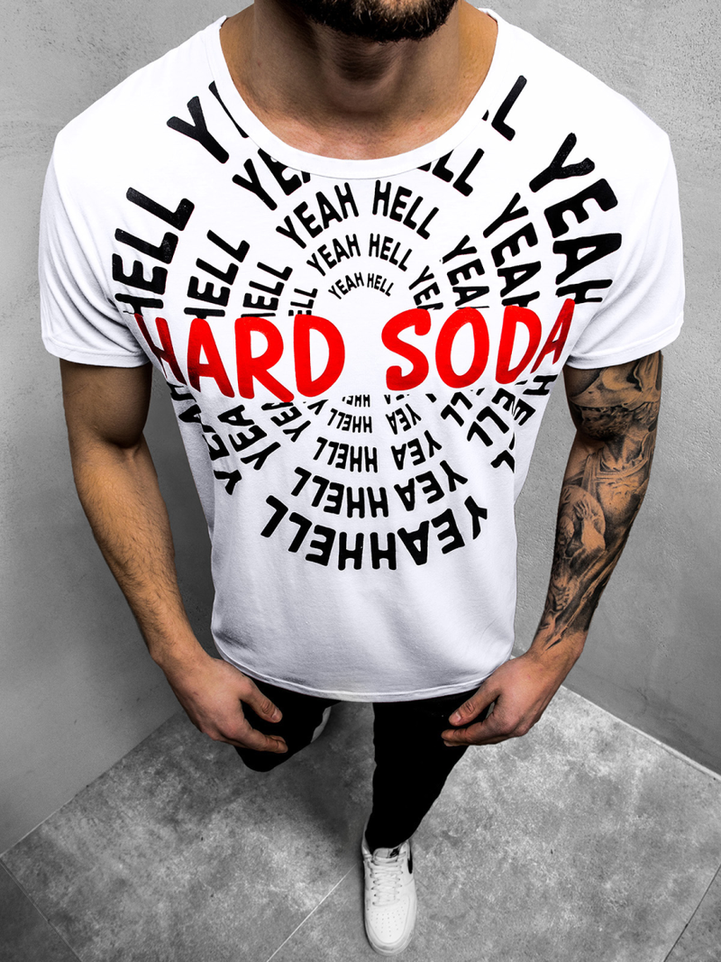 Férfi póló Fehér OZONEE JS/KS1948Z