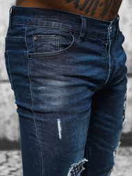 Férfi farmer nadrág sötét-kék OZONEE NB/MP0015BS