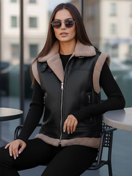 Női mellény fekete OZONEE JS/61M8503/392Z