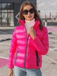 Női téli kabát Rózsaszín OZONEE JS/M23061/1Z